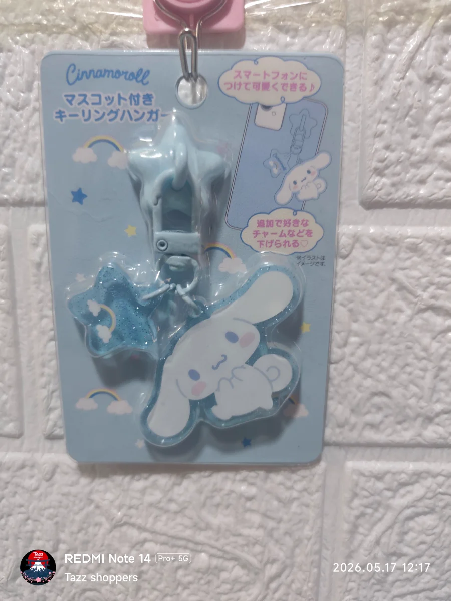 Llavero y Soporte Colgante Sanrio – Cinnamoroll Estrellado