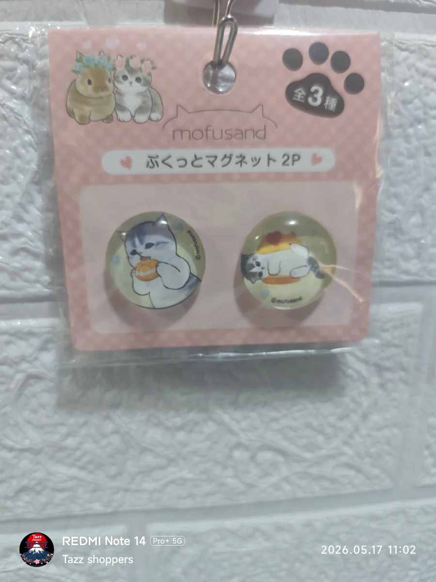 Set de Imanes Abombados Mofusand (Pack de 2) – Edición Comida