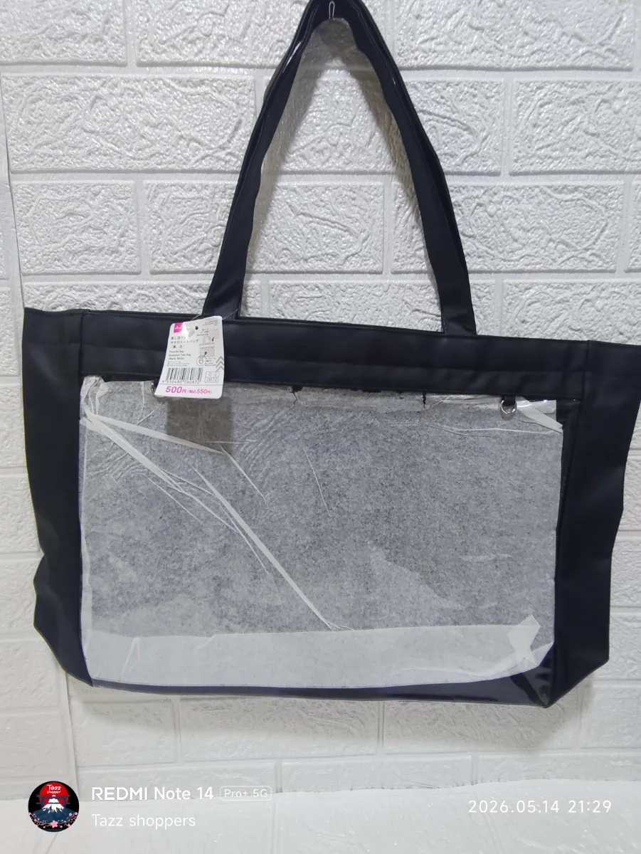 Bolso Tote Ita-bag Daiso – Sleek Black con cierre