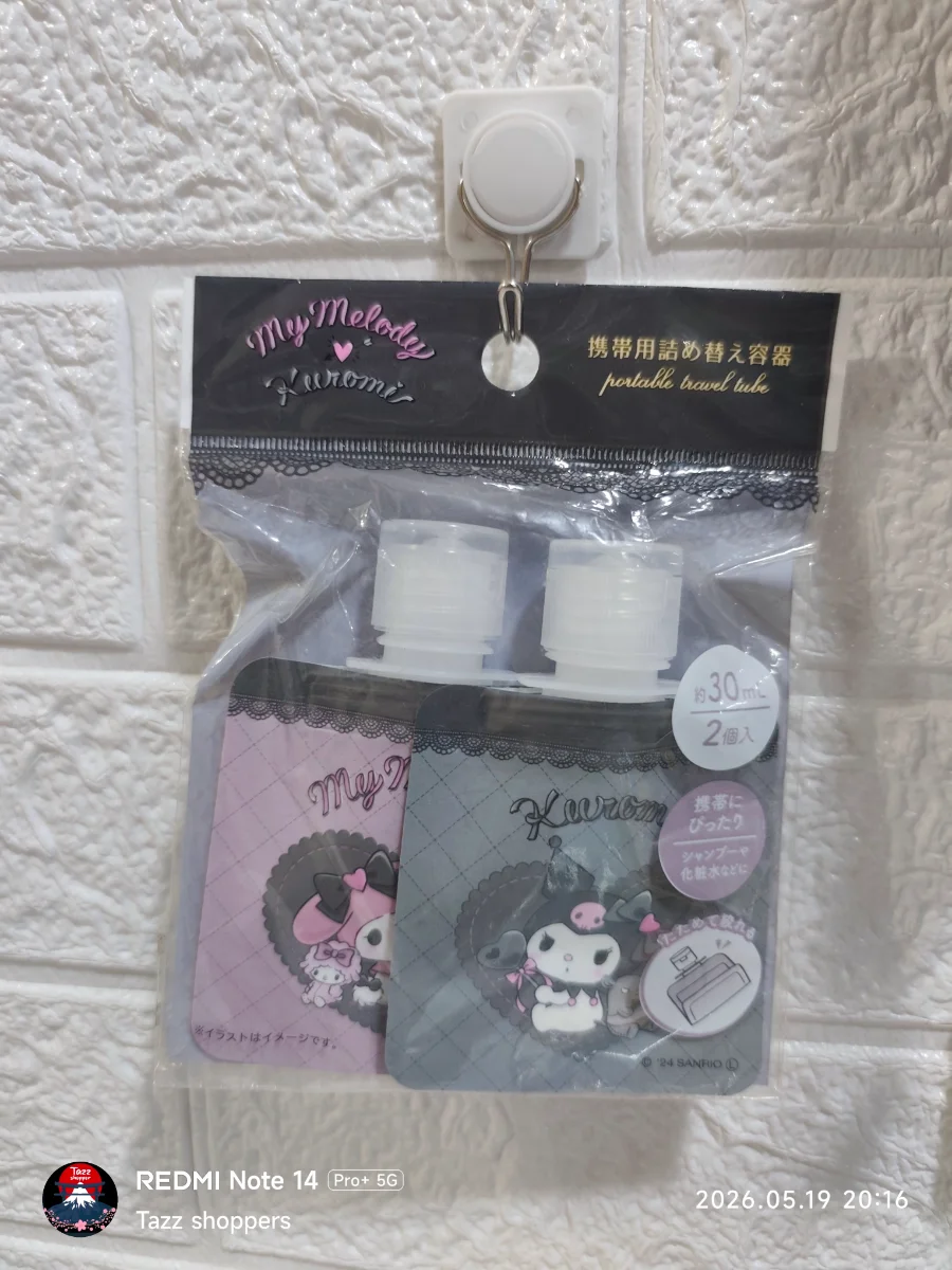 Set de Envases Recargables de Viaje Sanrio – My Melody & Kuromi (Pack de 2)