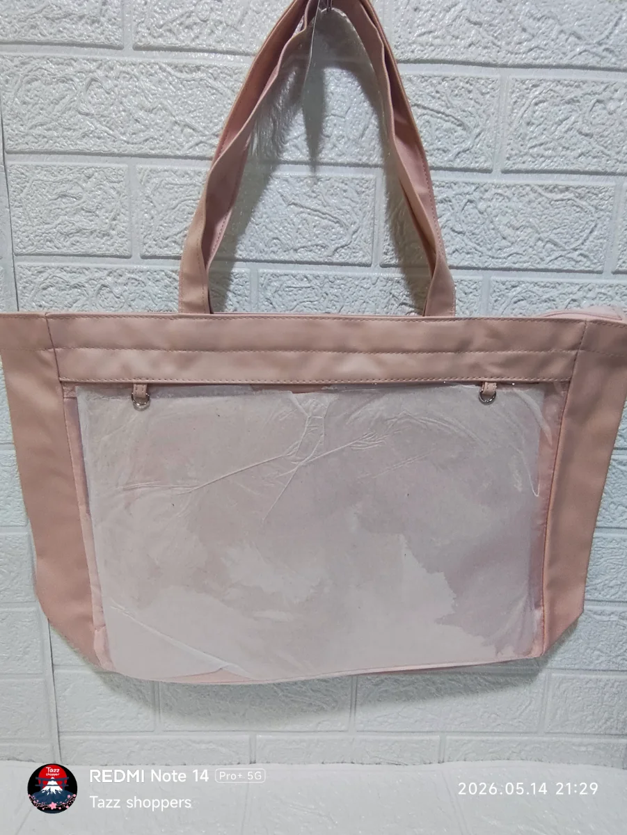 Bolso Tote Ita-bag Daiso – Sweet Pink con cierre