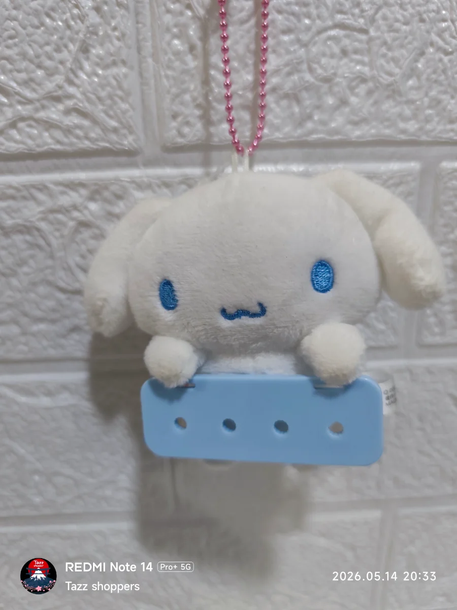 Llavero de Peluche Cinnamoroll Porta Pines o Aretes - Colección Sanrio Original