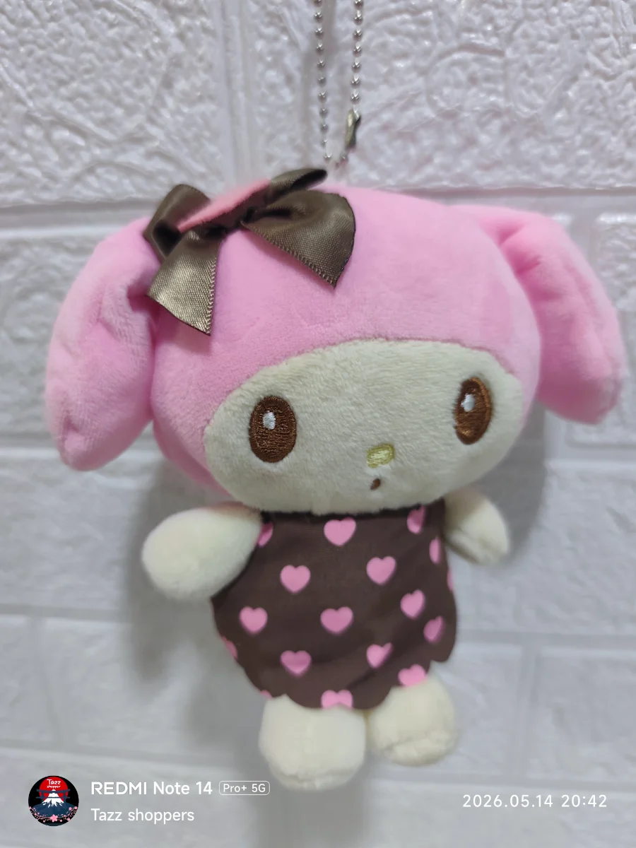 Llavero de Peluche My Melody Chocolate y Corazones - Colección Sanrio Original