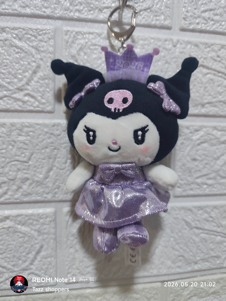 Llavero de Peluche Sanrio – Kuromi Aniversario 2026 con Corona