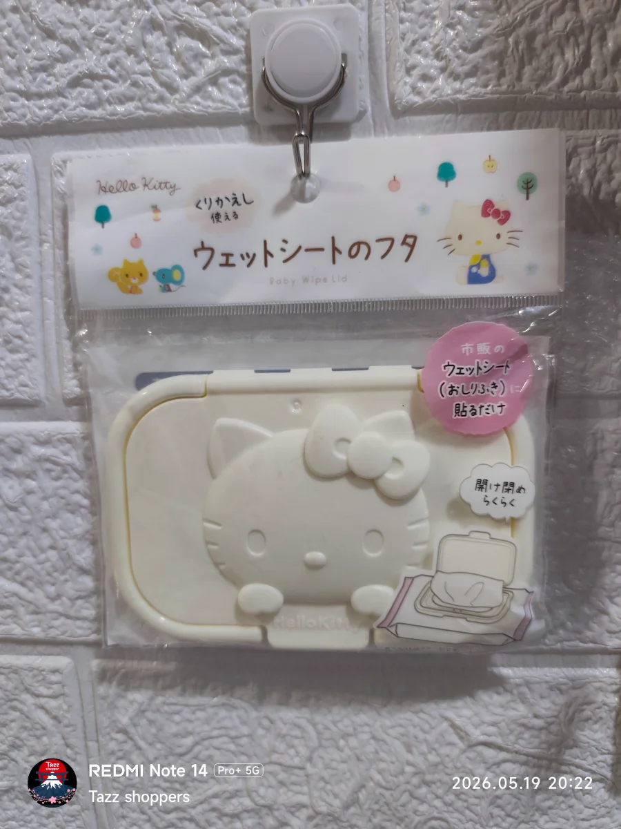 Tapa Reutilizable para Toallitas Sanrio – Hello Kitty Classic White