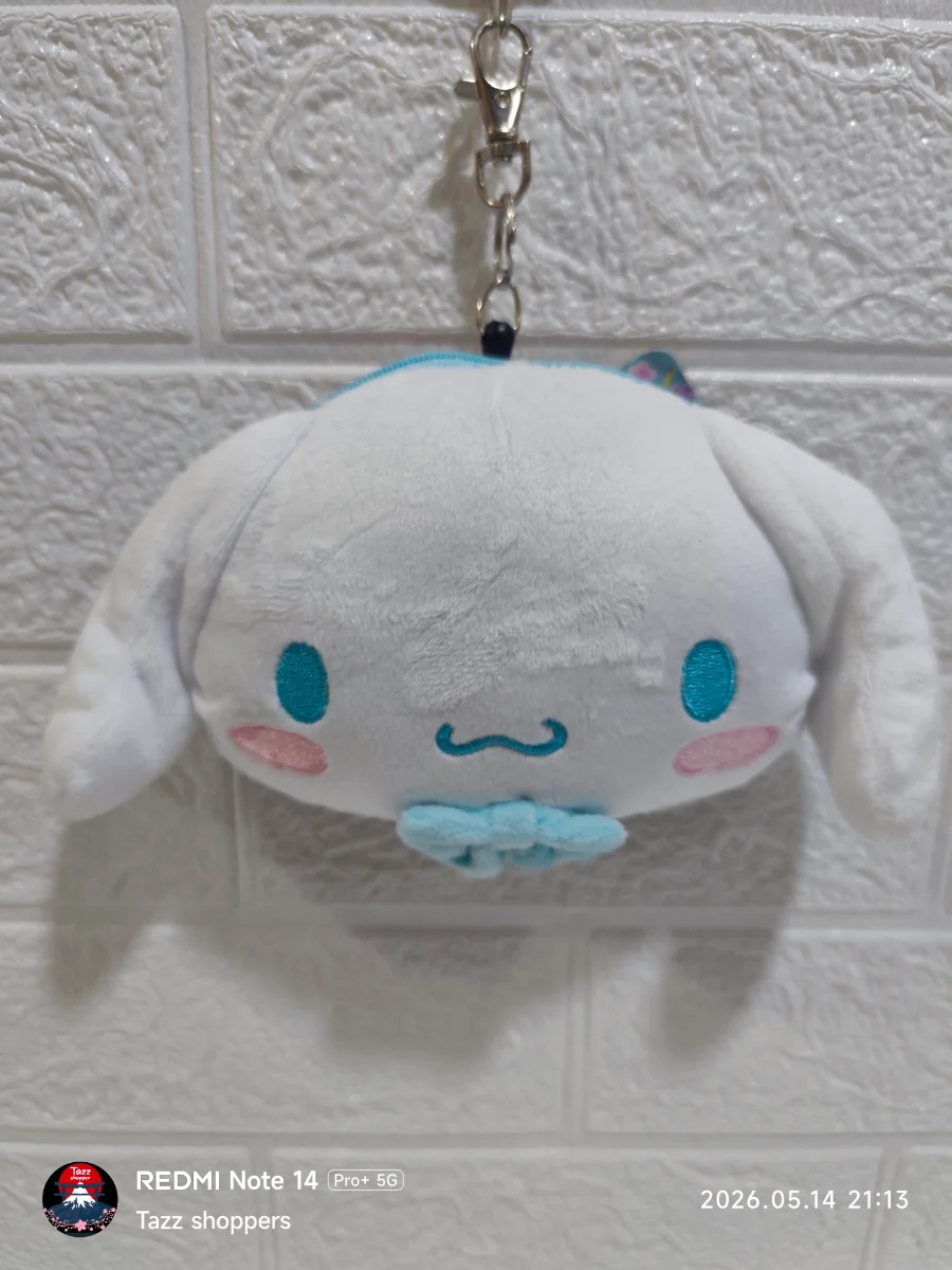 Llavero Monedero de Peluche Cinnamoroll con Chupón