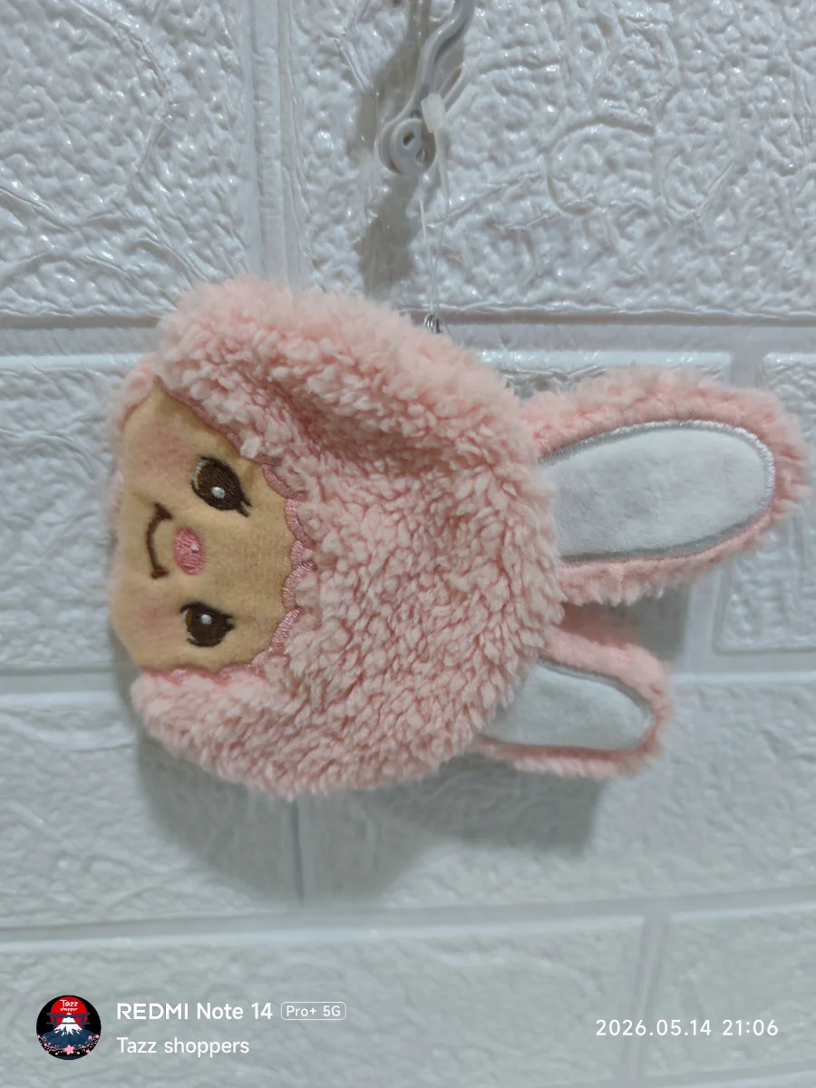 Monedero de Peluche Monchhichi Bebé Conejo Rosa