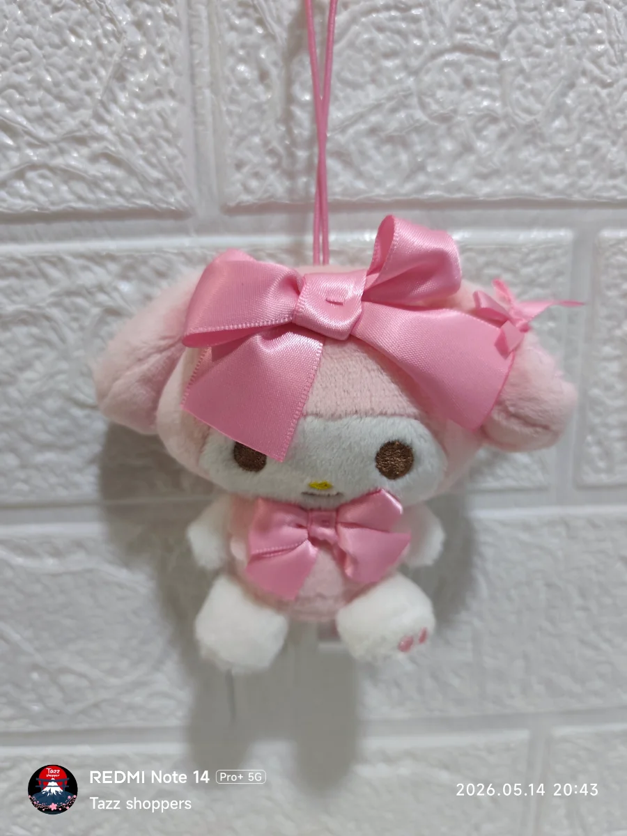Llavero de Peluche My Melody Multi-Lazos Satinados - Colección Sanrio