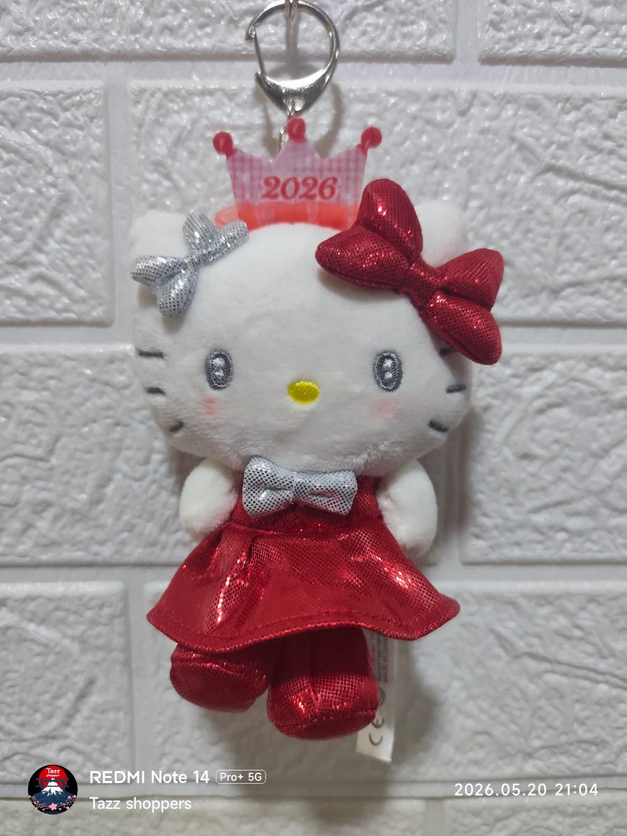 Llavero de Peluche Sanrio – Hello Kitty Aniversario 2026 con Corona