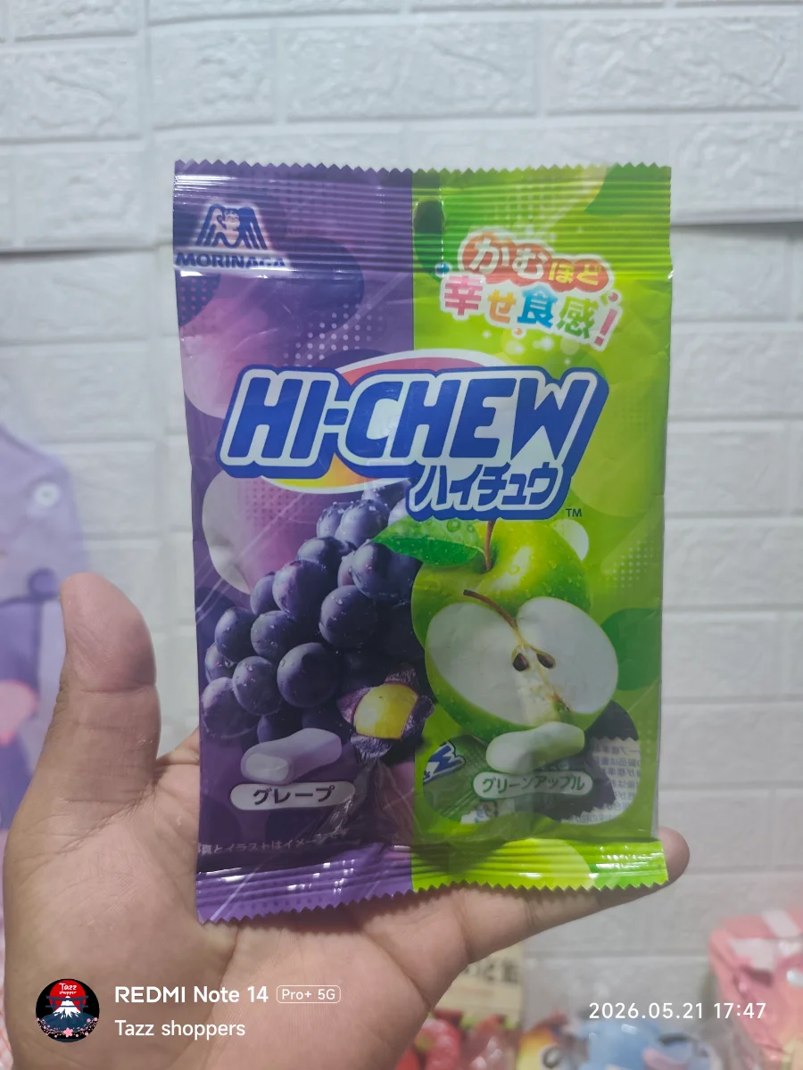 Caramelos Masticables Morinaga Hi-Chew – Mix Uva y Manzana Verde