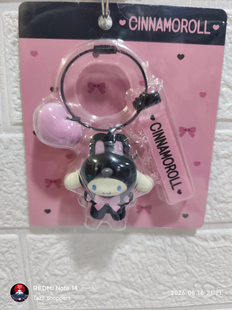 Llavero Correa Cinnamoroll Black Cat Disfraz de Gatito Negro (Sanrio Original)